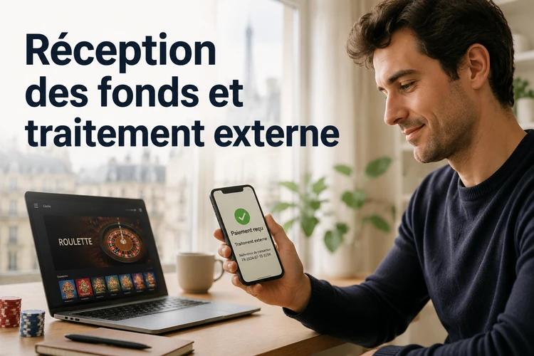 Réception des fonds et traitement externe
